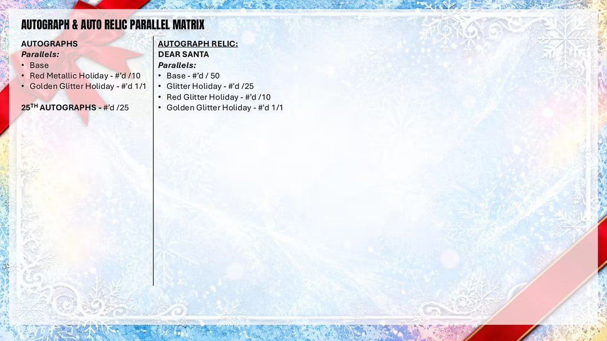 2026 Topps Holiday Football Mega Box