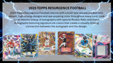 2025 Topps Resurgence Football Blaster Box