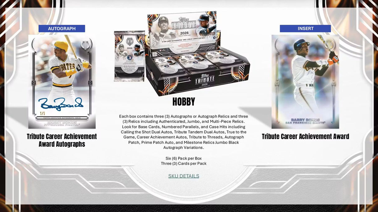 2026 Topps Tribute Baseball Hobby Box