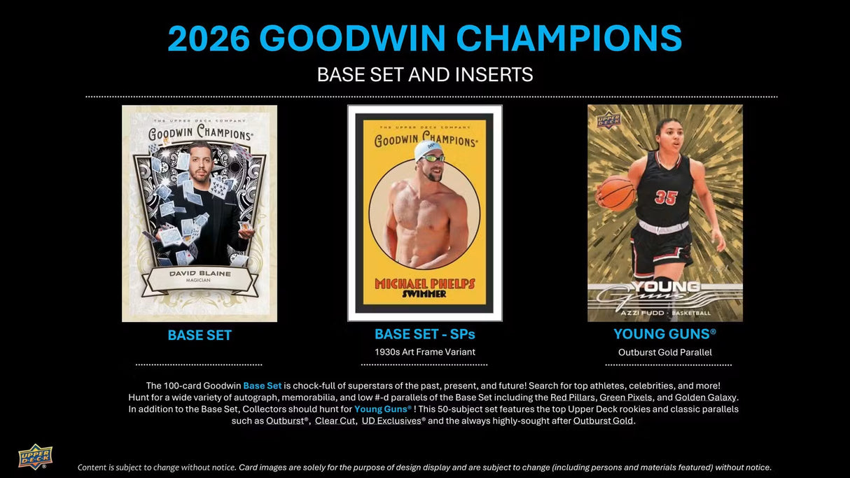 2026 Upper Deck Goodwin Champions Blaster Box