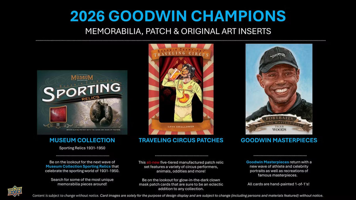 2026 Upper Deck Goodwin Champions Blaster Box