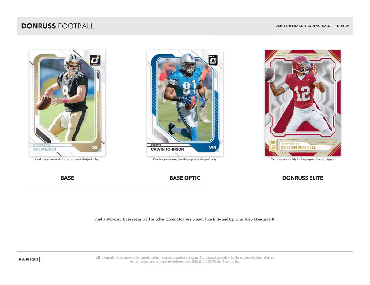 2026 Panini Donruss Football Hobby Box