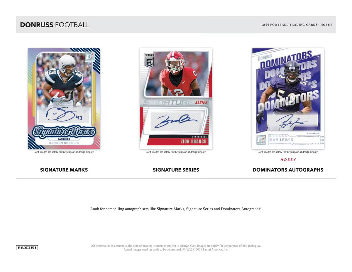 2026 Panini Donruss Football Hobby Box