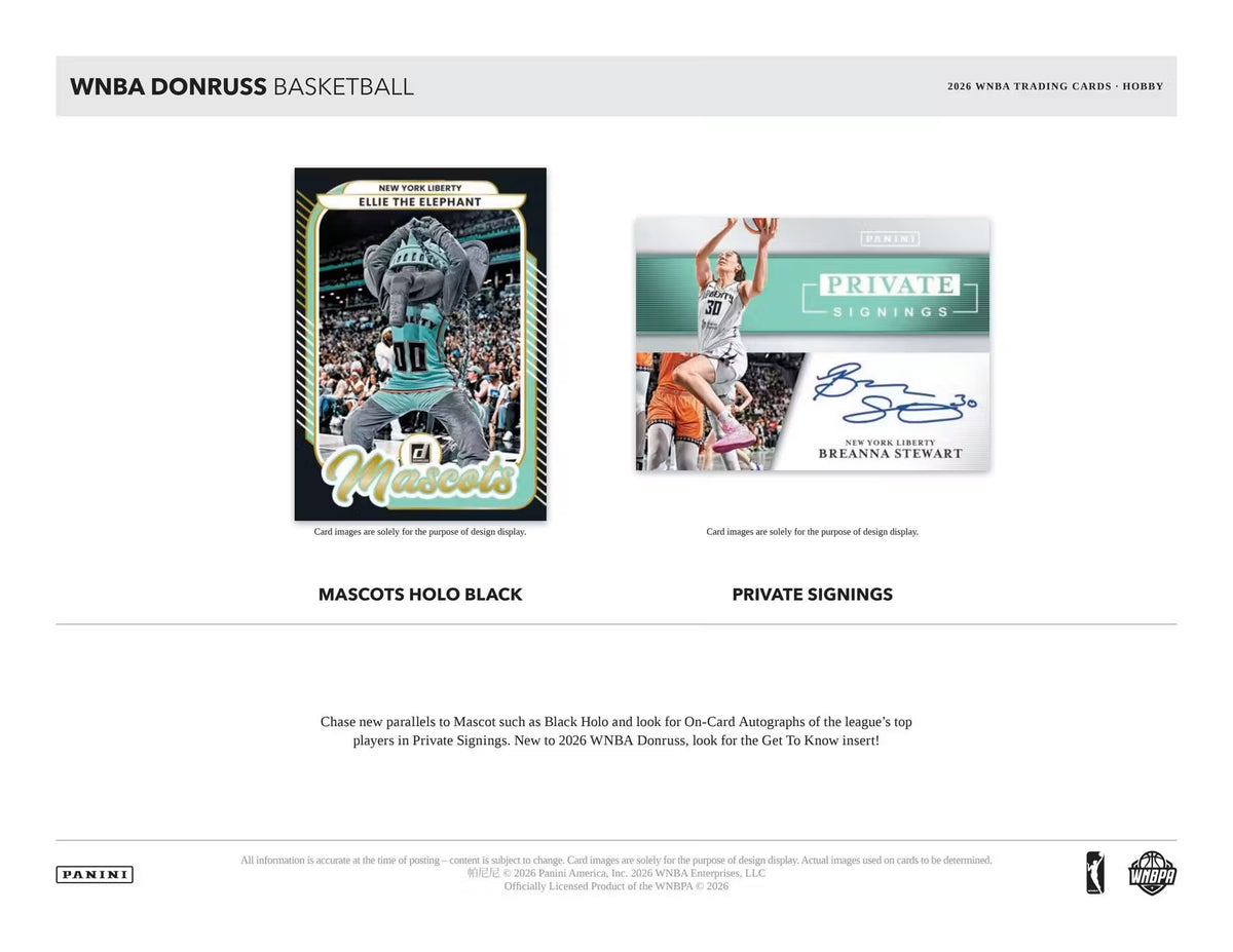2026 Panini Donruss WNBA Basketball Hobby Box