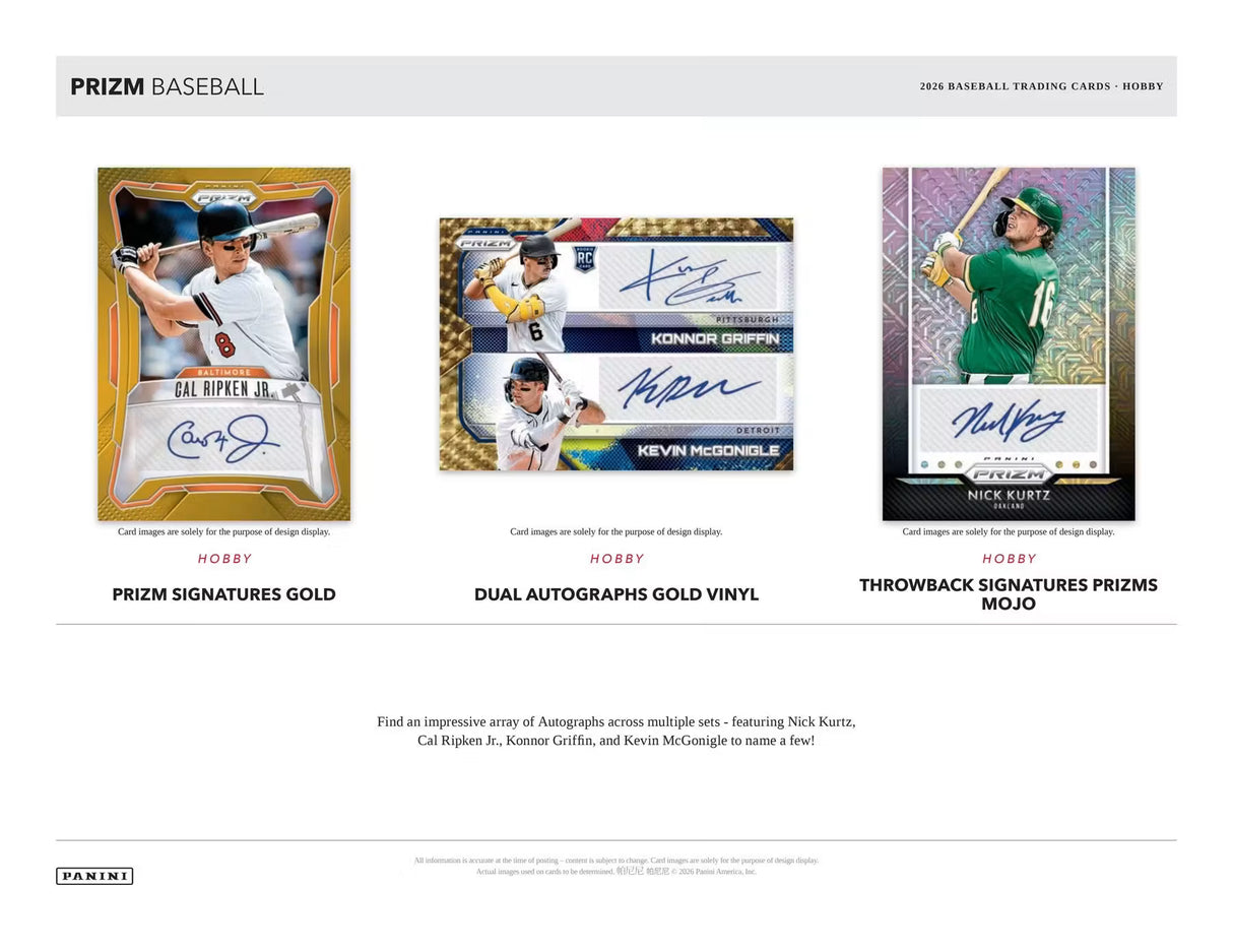 2026 Panini Prizm Baseball Hobby Box
