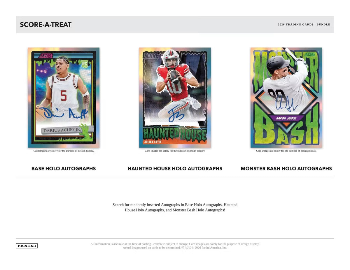 2026 Panini Score-A-Treat Halloween 40-Pack Bundle