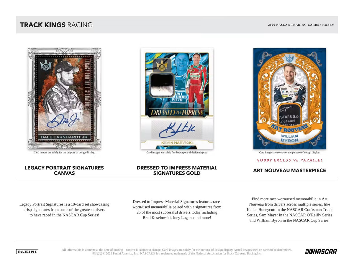 2026 Panini Track Kings NASCAR Racing Hobby Box