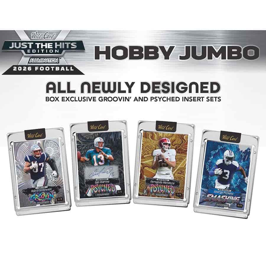 2026 Wild Card Alumination Just the Hits Football Hobby Jumbo Case