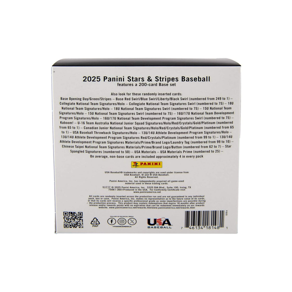 2025 Panini USA Baseball Stars & Stripes Mega Box