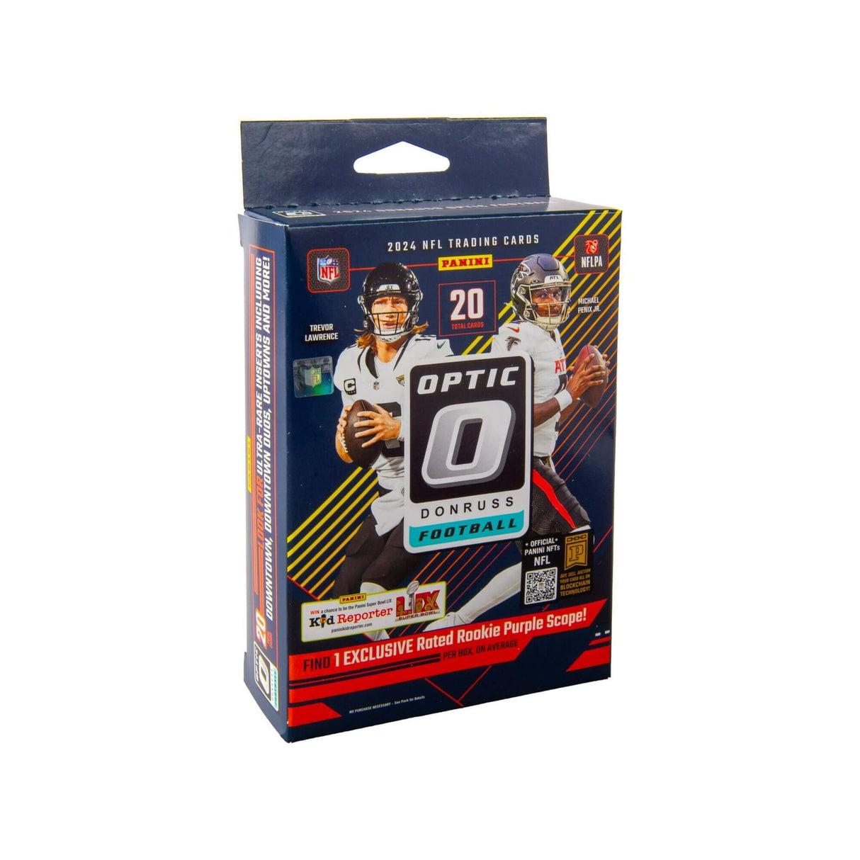 2024 Panini Donruss Optic NFL Football Trading Cards Hanger Box (Purple Scope)