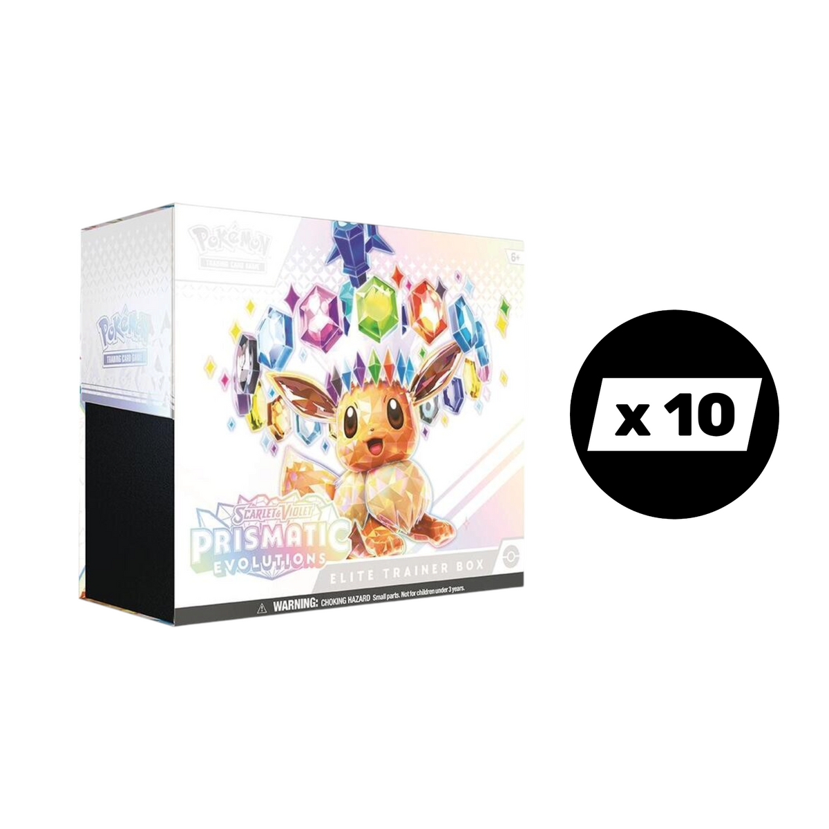Pokemon TCG: Scarlet & Violet Prismatic Evolutions (SV8.5) Elite Trainer 10-Box Case