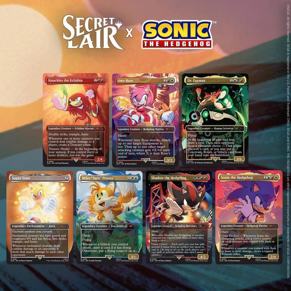 Magic The Gathering: Secret Lair x Sonic the Hedgehog Superdrop: Friends & Foes