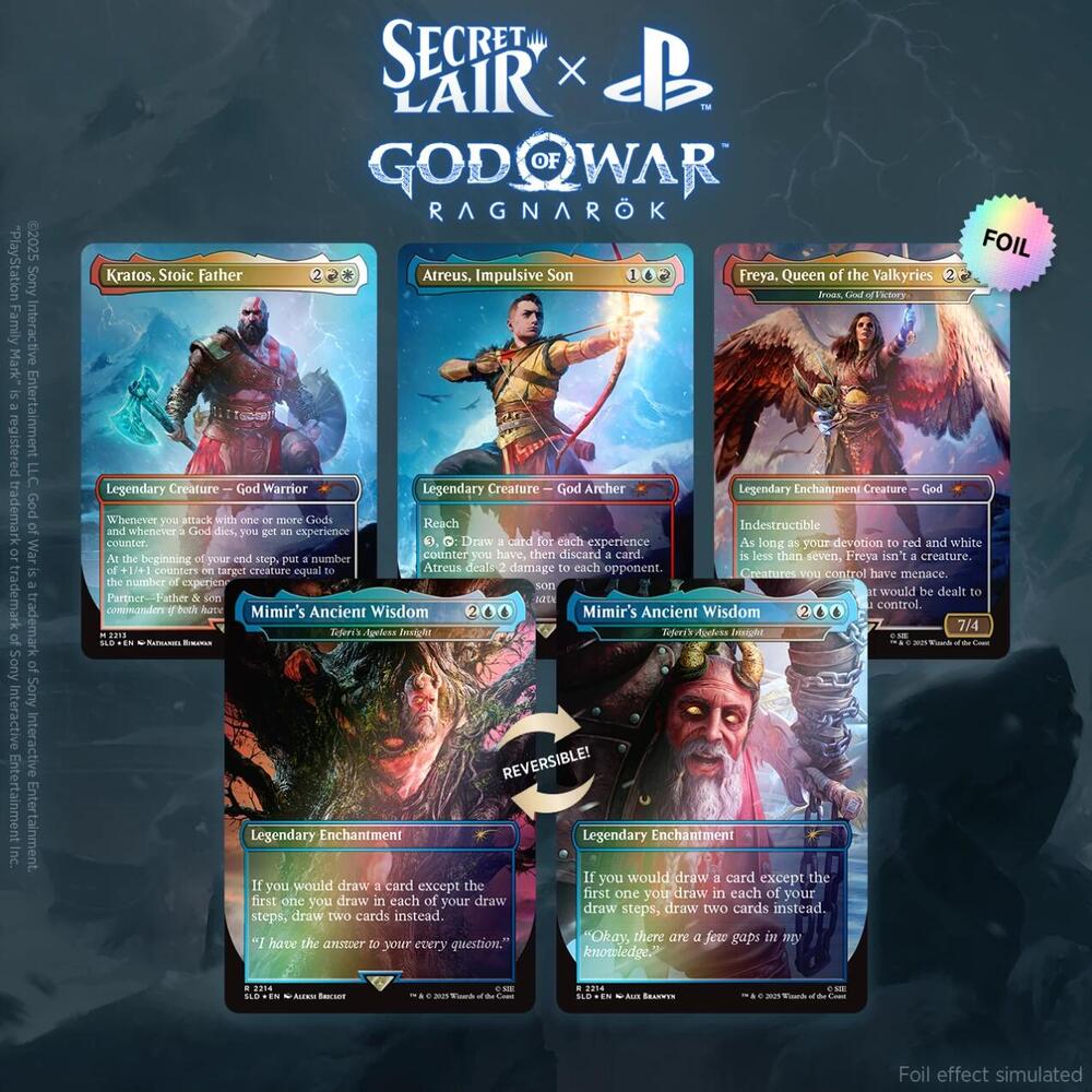 Magic The Gathering: Secret Lair x God of War: Norse - Traditional Foil Edition