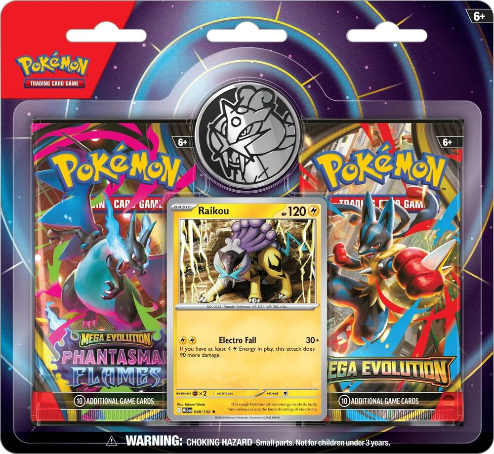Pokemon TCG: Mega Evolution 2-Pack Blister [Raikou]
