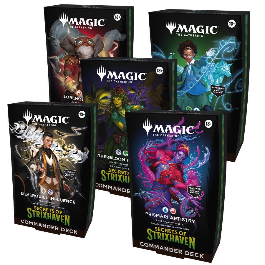 Magic The Gathering: Secrets of Strixhaven Commander 5-Deck Case