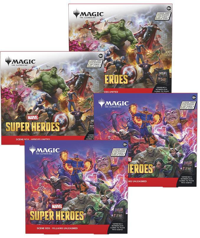 Magic the Gathering: Marvel Super Heroes Scene 4-Box Case