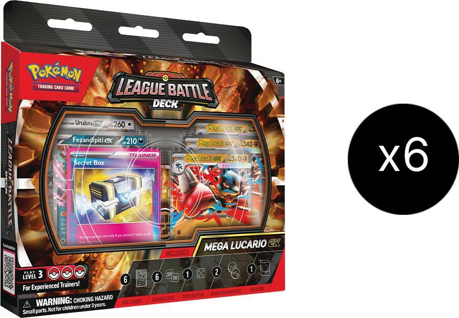 Pokemon TCG: League Battle Deck [Mega Lucario ex] 6-Deck Case