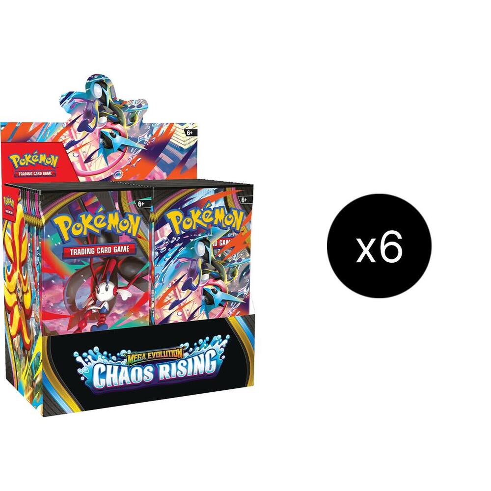 Pokemon TCG: Chaos Rising Booster 6-Box Case - ME04