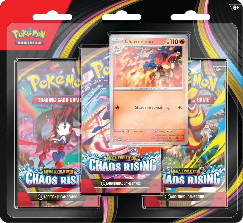 Pokemon TCG: Chaos Rising 3 Pack Blister [Charmeleon]