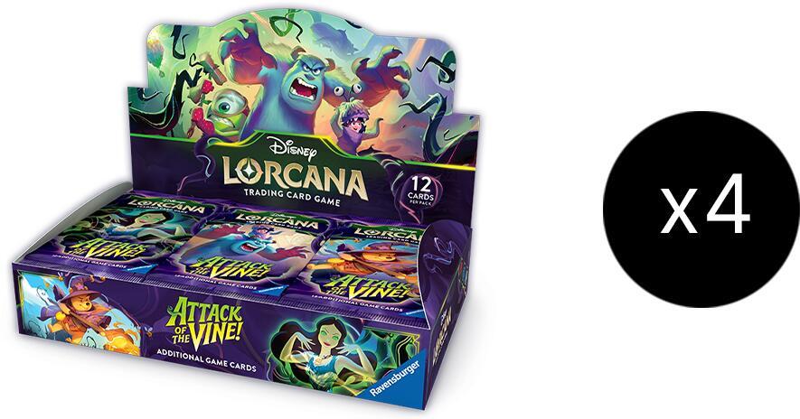 Disney Lorcana: Attack of the Vine! Booster 4-Box Case