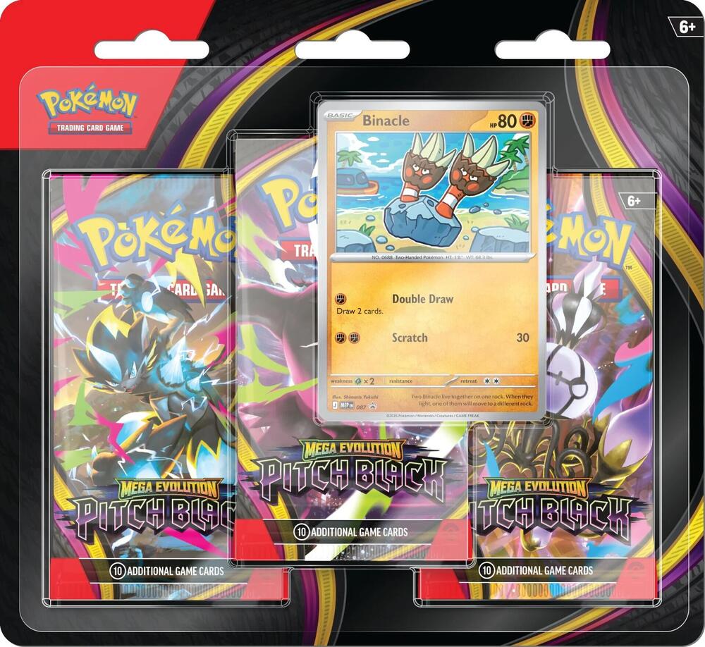 Pokemon TCG: Pitch Black 3-Pack Blister Case (24ct) [Binacle] - ME05