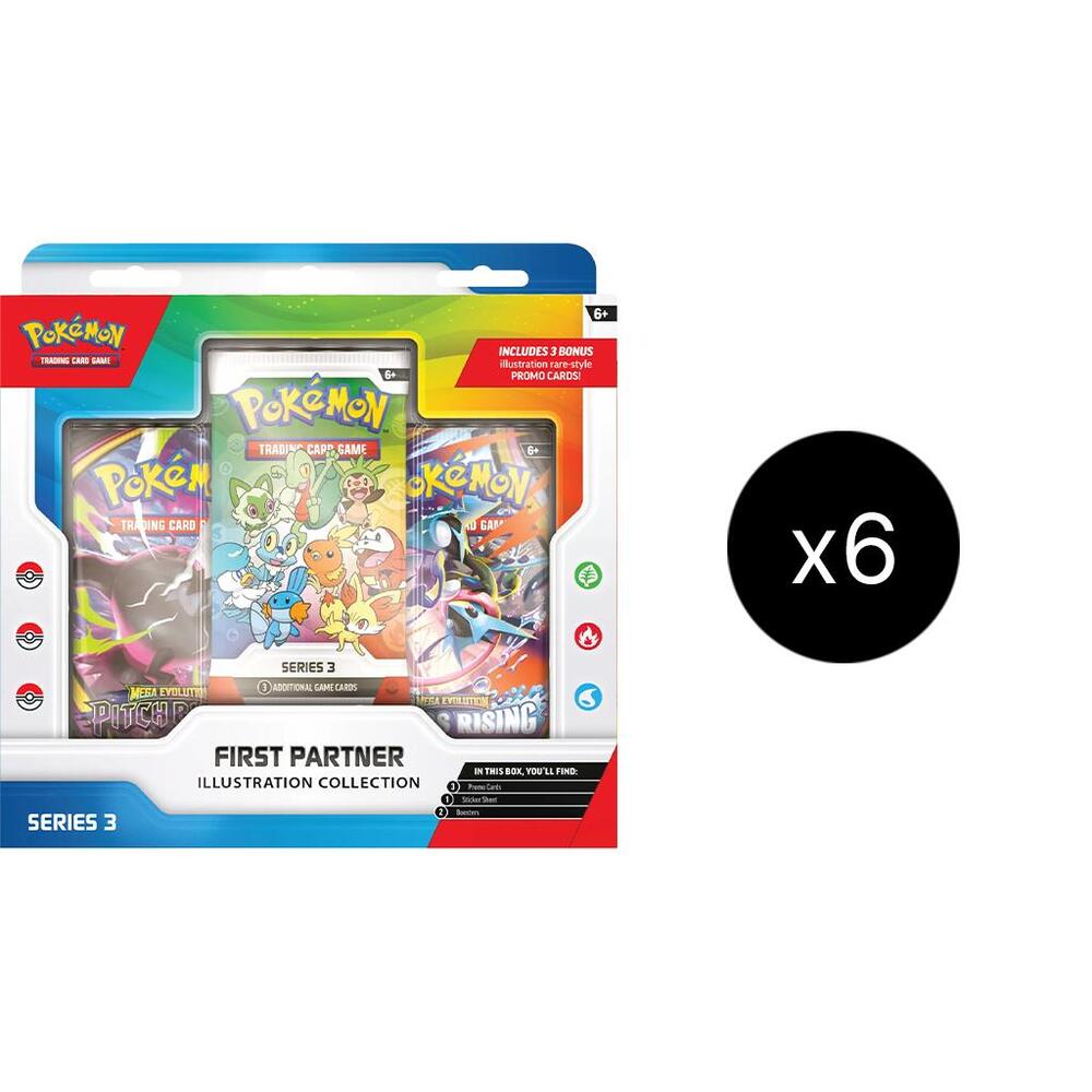 Pokemon TCG: First Partner Illustration Collection (Series 3) 6-Box Case