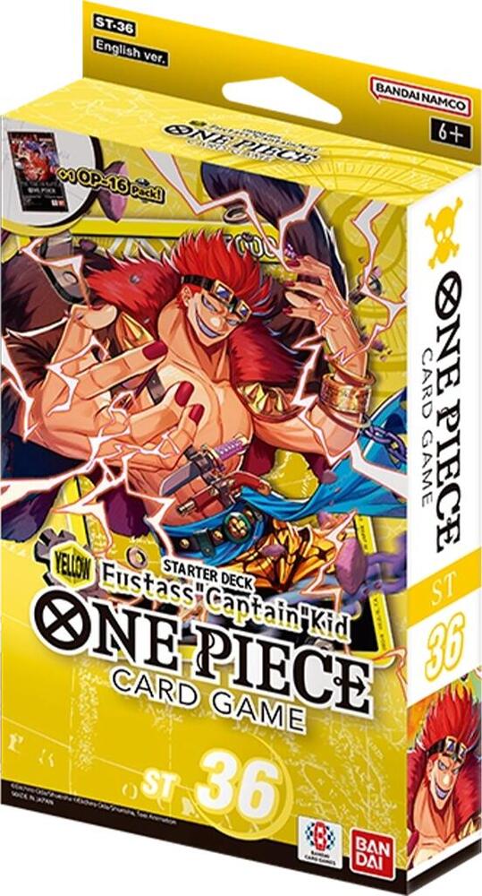 One Piece TCG: YELLOW Eustass”Captain”Kid (ST-36) Starter Deck 36