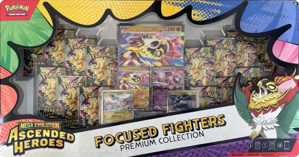 Pokemon TCG: Mega Evolution Ascended Heroes Focused Fighters Premium Collection