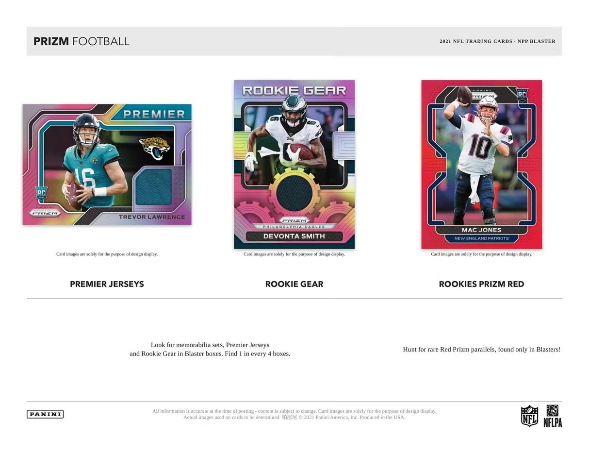 2021 Panini Prizm Football 6-Pack Blaster Box (Disco Prizms!)