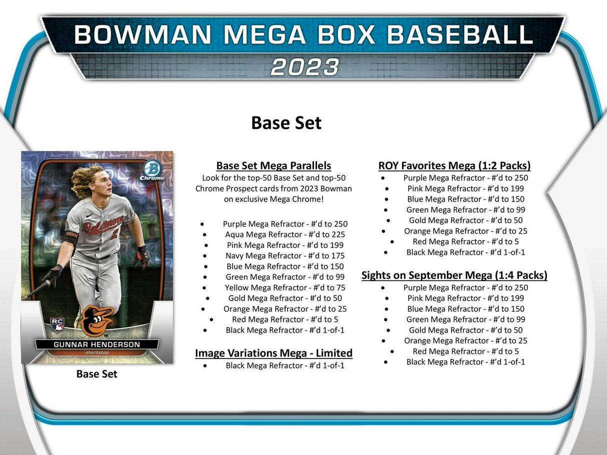 2023 Bowman Baseball Mega Box