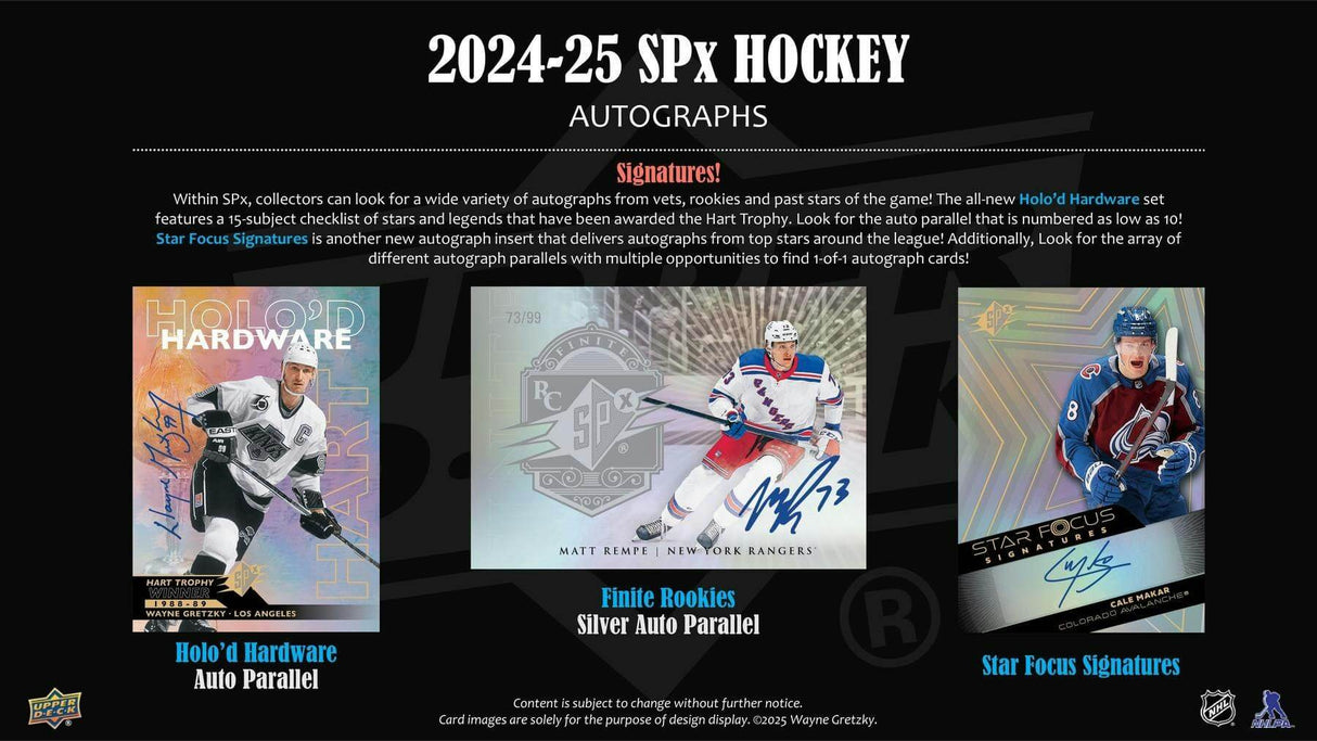 2024/25 Upper Deck SPx Hockey Hobby Box