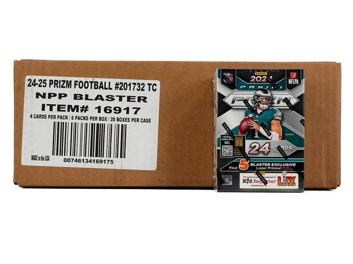 2024 Panini Prizm Football 6-Pack Blaster 20-Box Case (Lazer Prizms!)