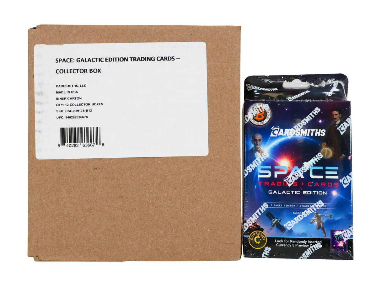 2025 Cardsmiths: Space Trading Cards Galactic Edition 12-Box Inner Case
