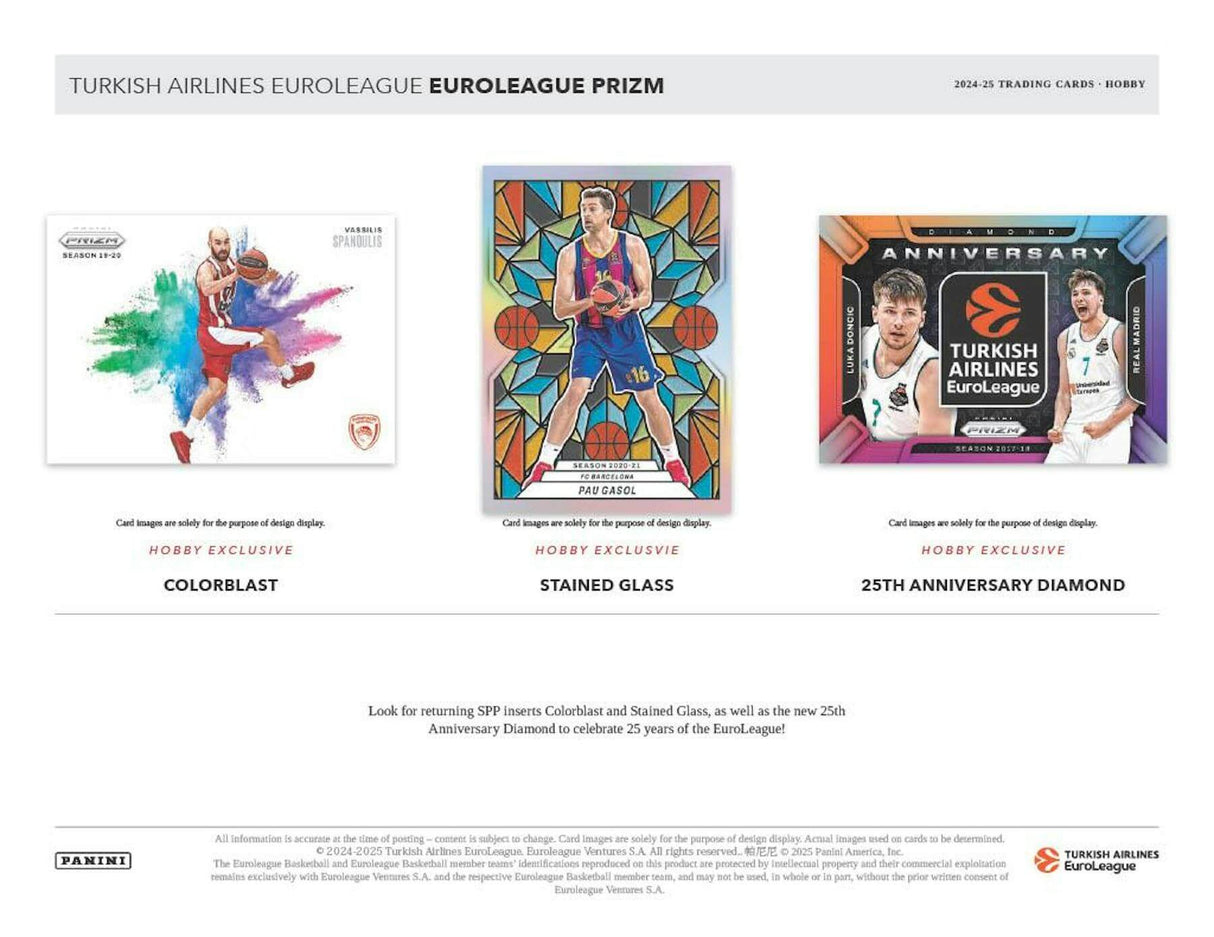 2024/25 Panini Prizm Turkish Airlines EuroLeague Basketball Hobby Box