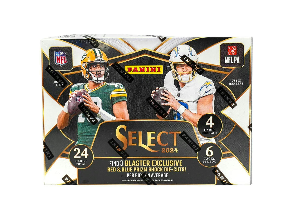 2024 Panini Select Football 6-Pack Blaster Box (Red and Blue Prizm Shock Die-Cuts!)