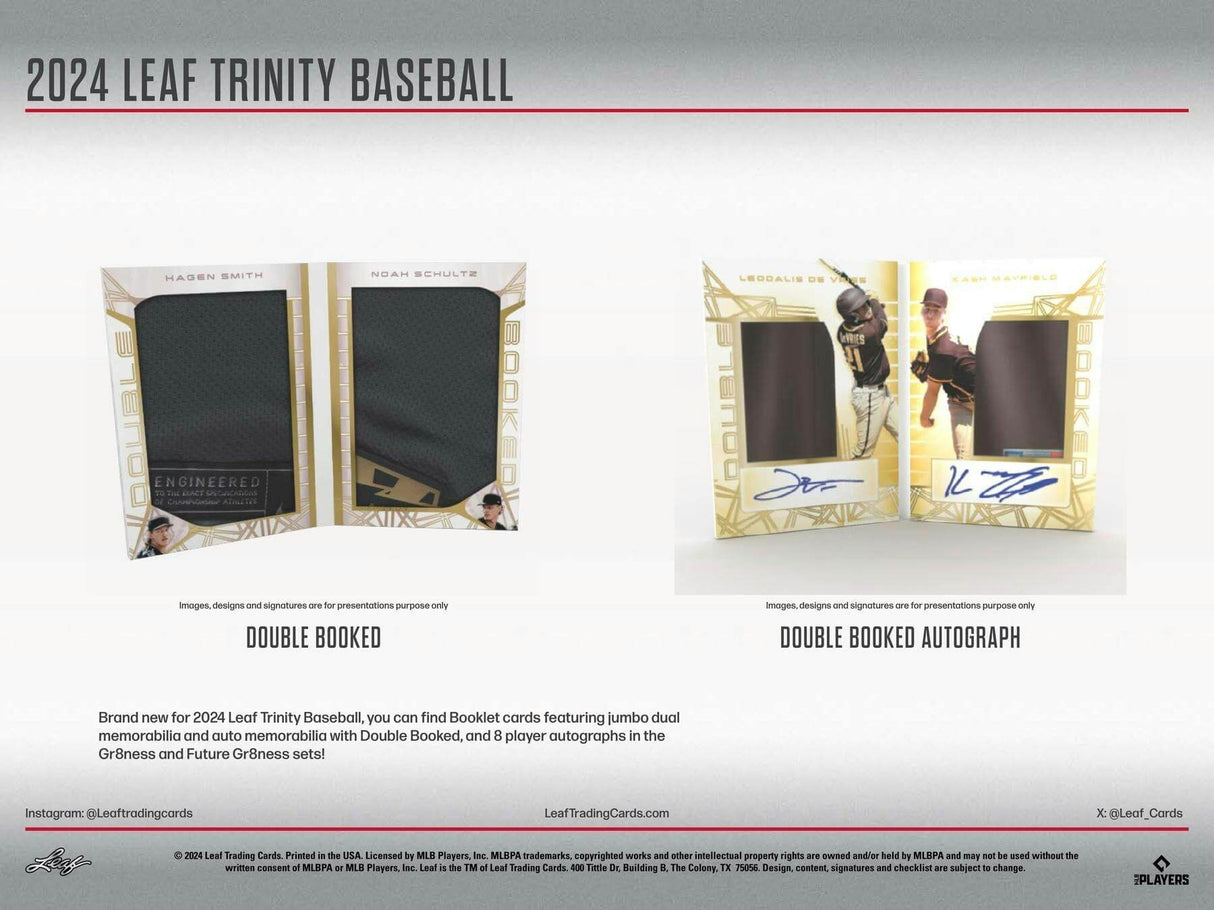 2024 Leaf Trinity Baseball Hobby Box
