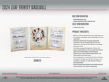 2024 Leaf Trinity Baseball Hobby Box