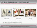 2025 Leaf History Book Sports Edition: Chapter 2 Hobby Box