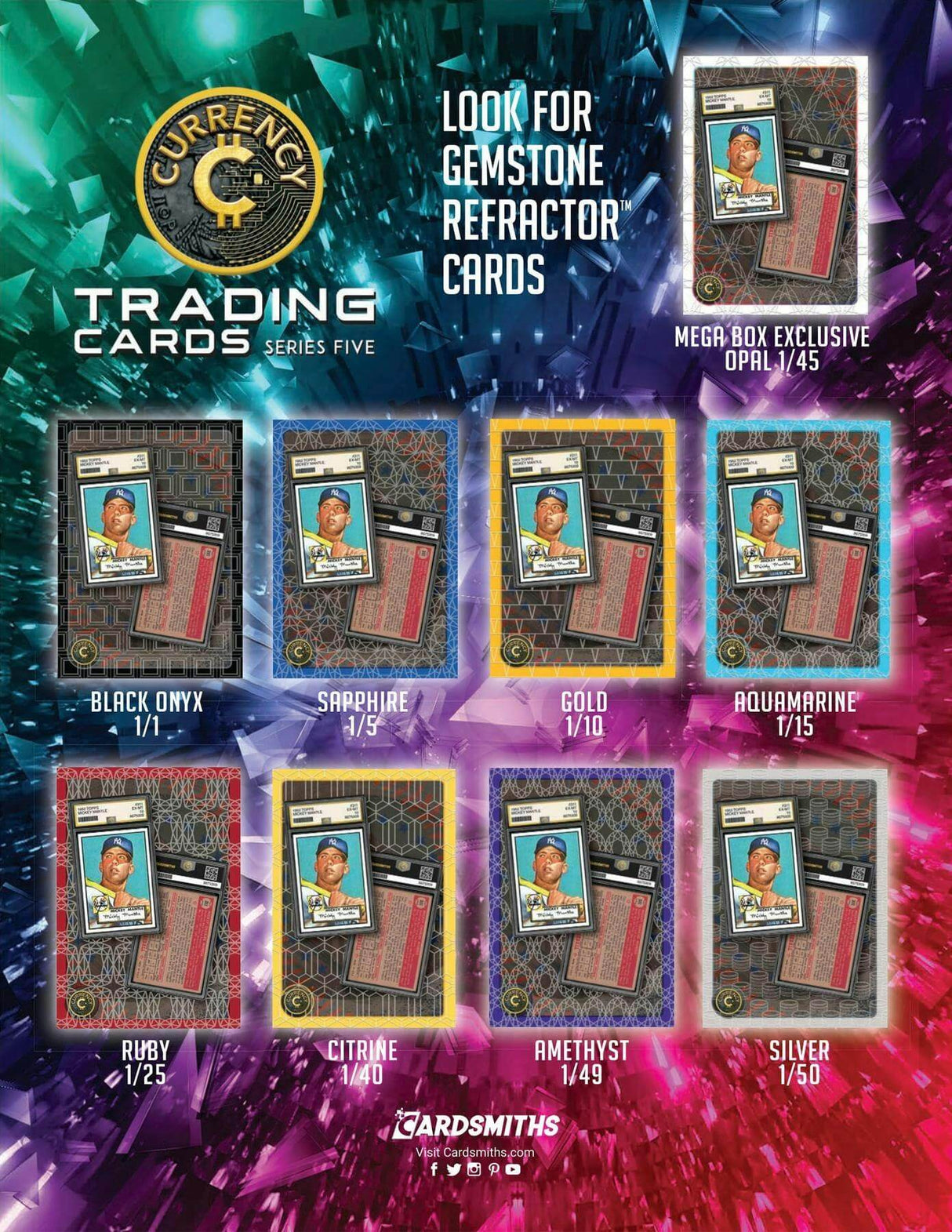 Cardsmiths 2025: Currency Trading Cards Series 5 Mega Box