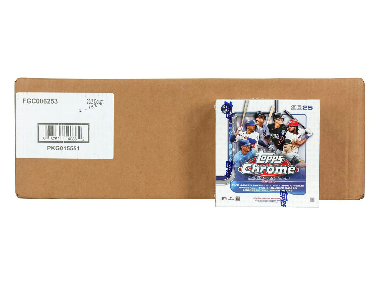 2025 Topps Chrome Baseball Logofractor Edition 20-Box Case