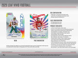2025 Leaf Vivid Football Hobby Box