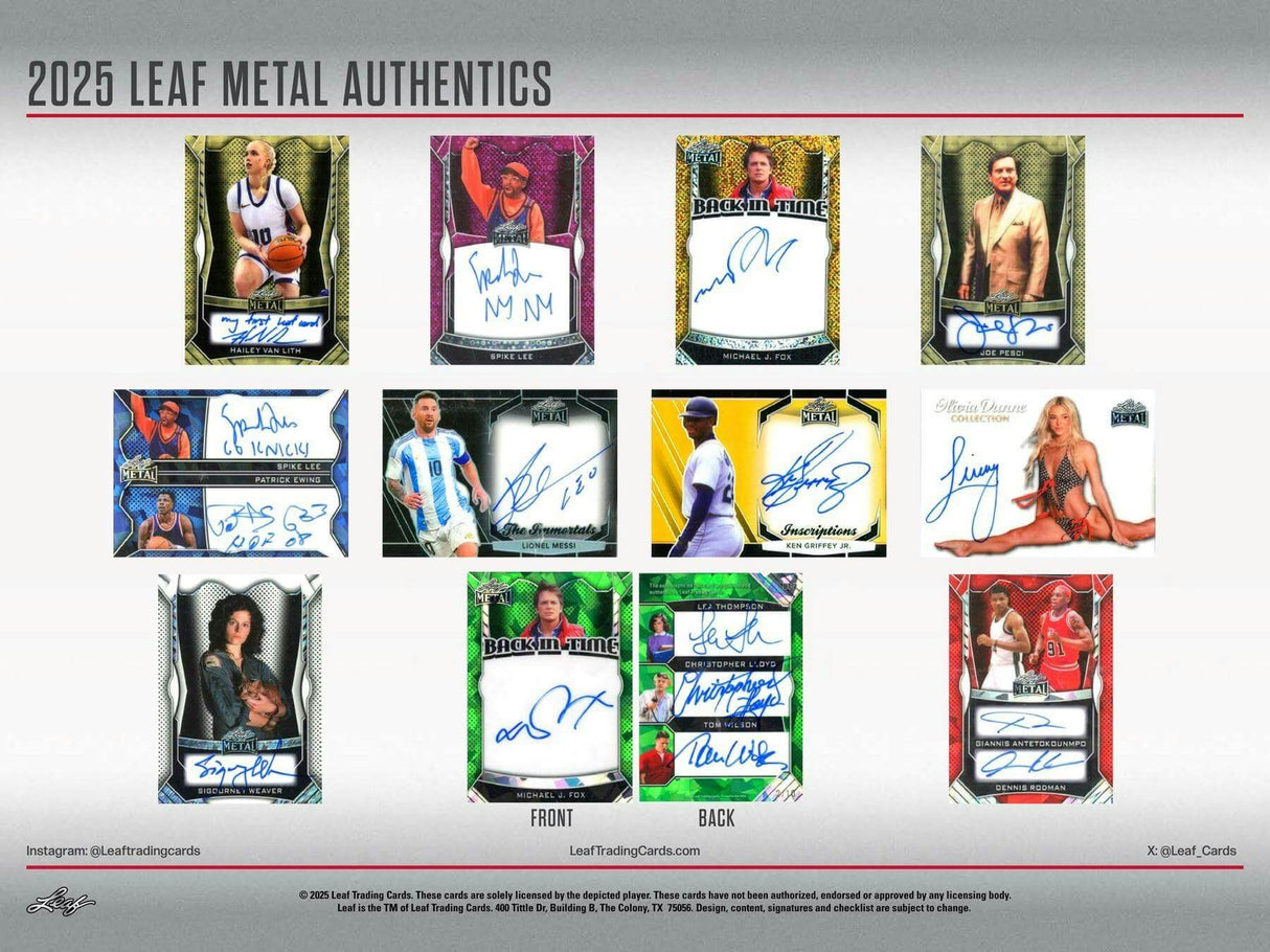 2025 Leaf Metal Authentics Multisport Hobby Box
