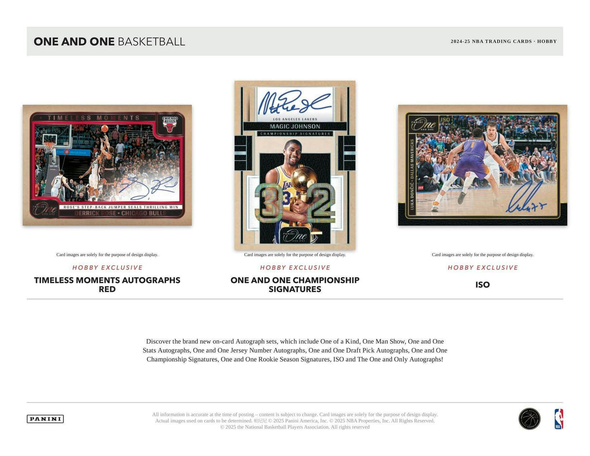 2024/25 Panini One and One Basketball Hobby Box