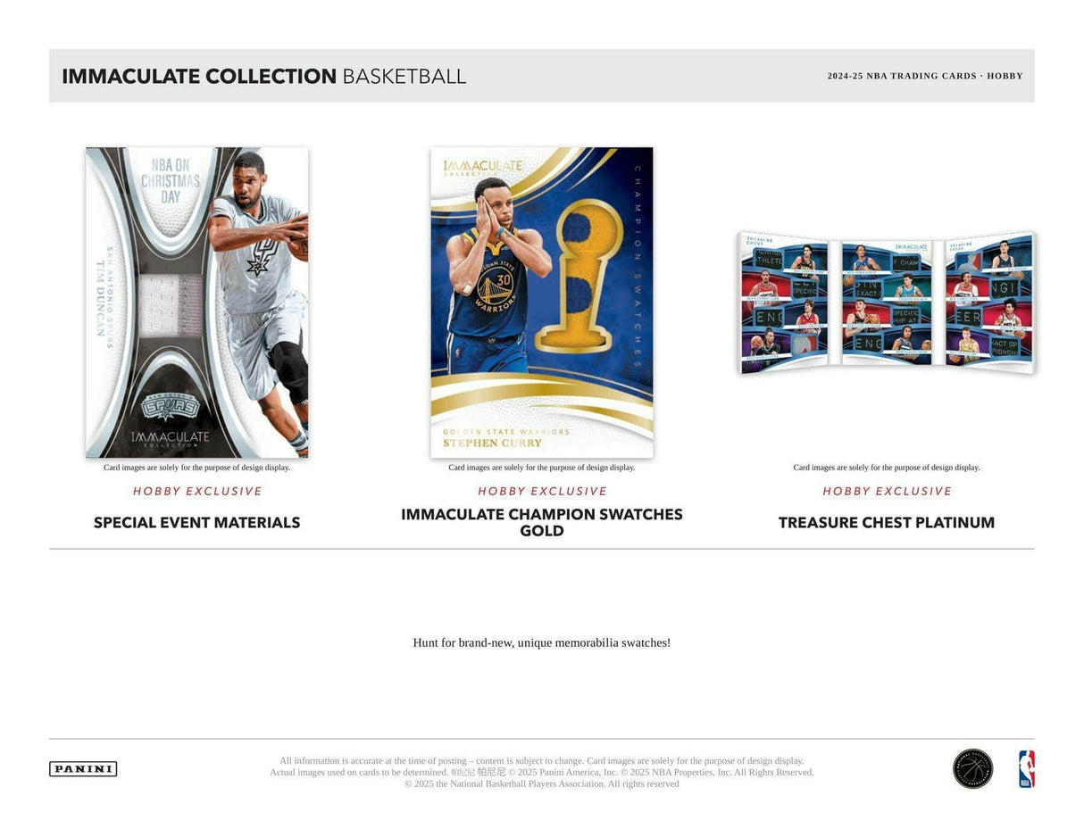 2024/25 Panini Immaculate Basketball Hobby Box