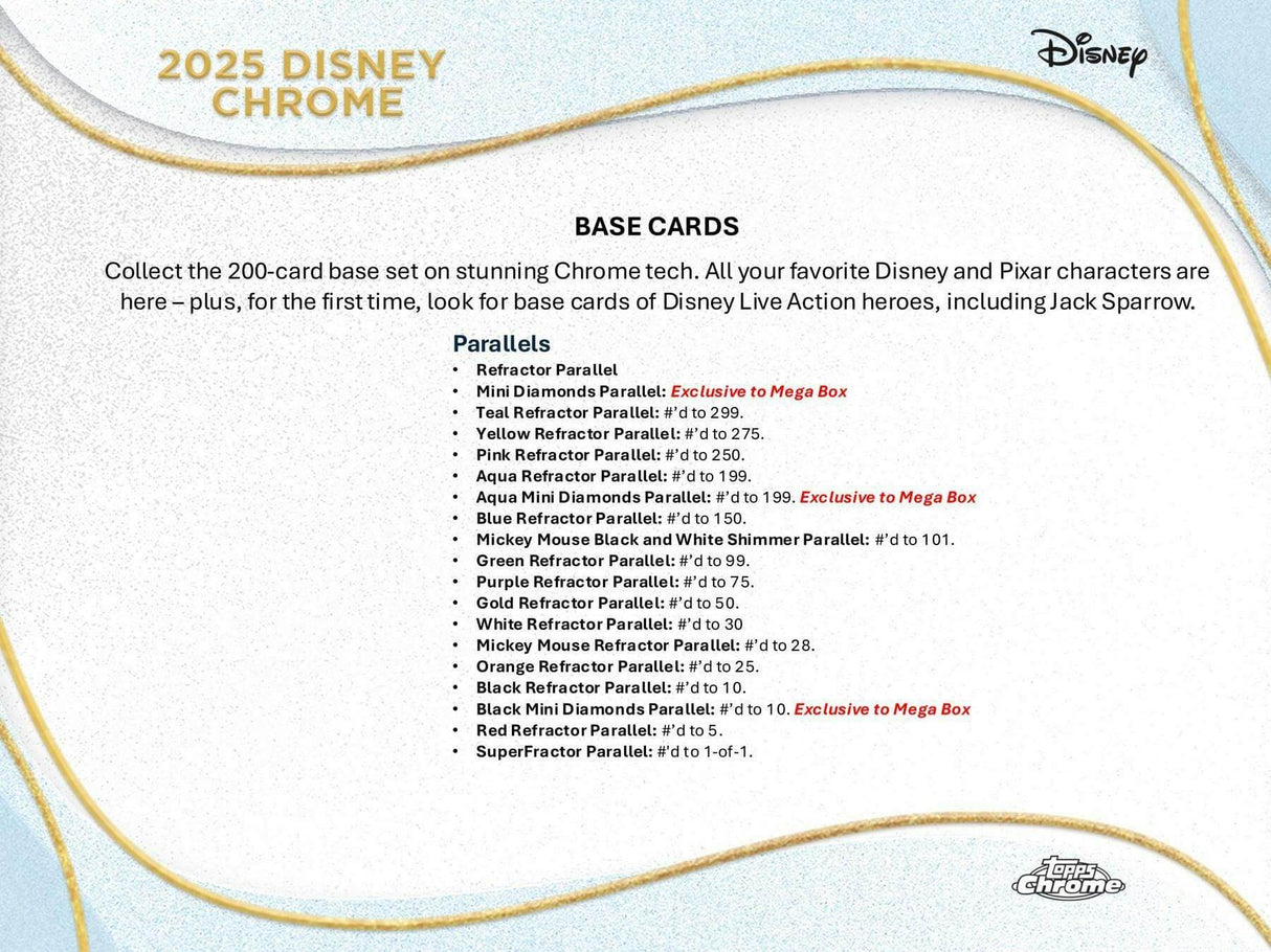 2025 Topps Disney Chrome Mega Box