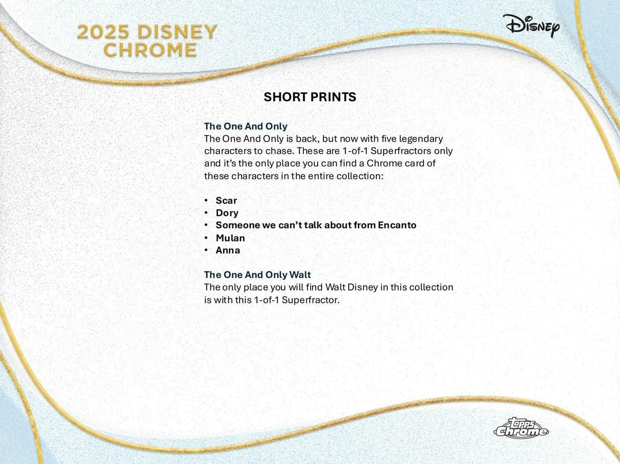2025 Topps Disney Chrome Mega Box