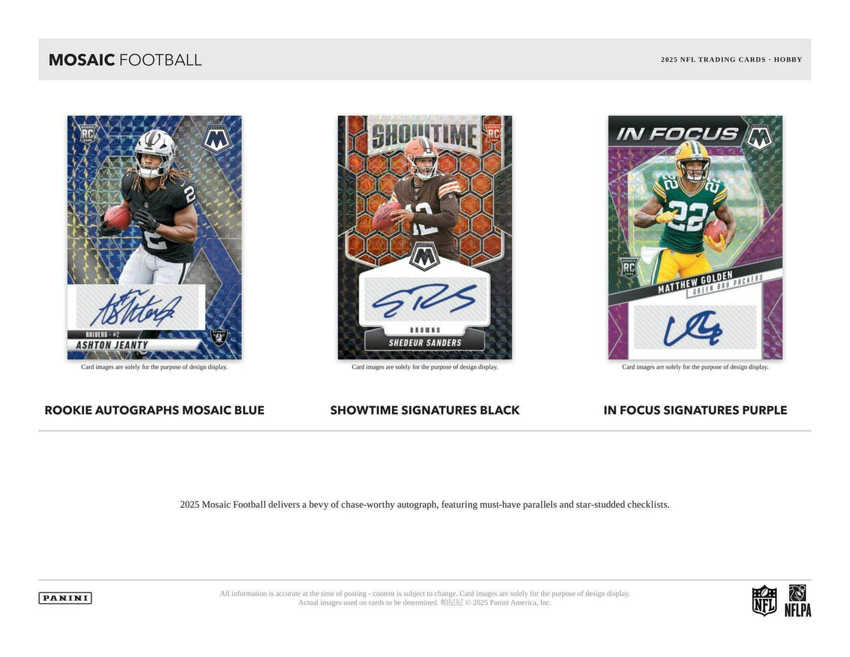 2025 Panini Mosaic Football Hobby Box