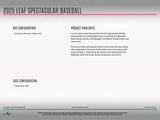 2025 Leaf Spectacular Baseball Hobby Box