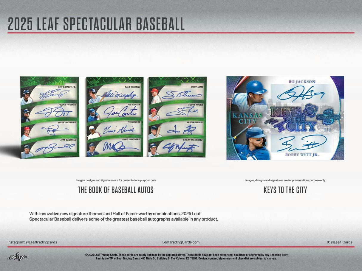 2025 Leaf Spectacular Baseball Hobby Box