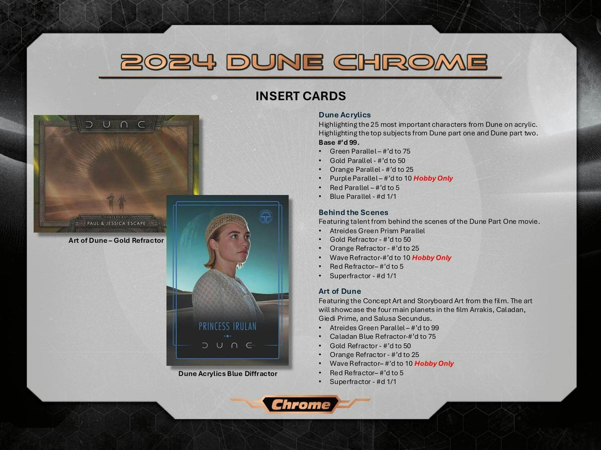 2024 Topps Chrome Dune Hobby Box